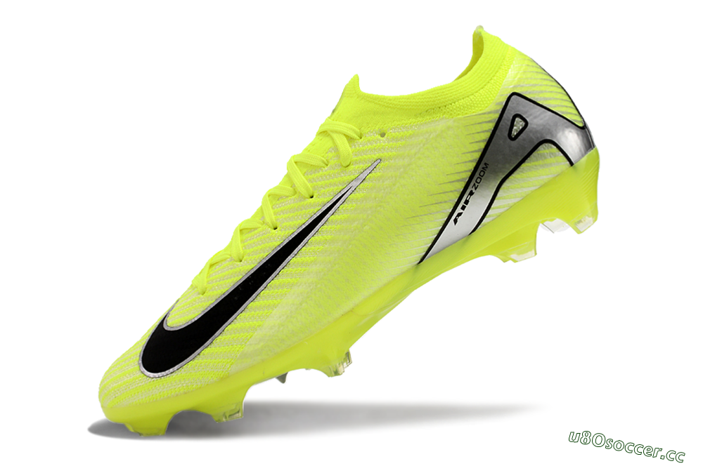 Men's Nike Air Zoom Mercurial Vapor 16 Elite FG Firm Ground Low-Tops Football Boots - Yellow/Black/Silver/Grey 5