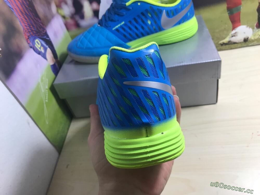 Men's Nike Lunar Gato 2 IC Indoor & Futsal Low-Tops Football Shoes - Jade/White/Yellow