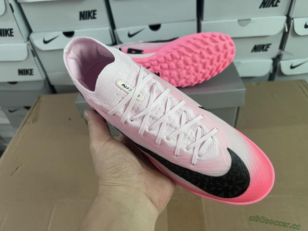 Men's Nike Air Zoom Mercurial Vapor 15 Elite TF Artificial Turf Low-Tops Football Shoes - Pink/Black