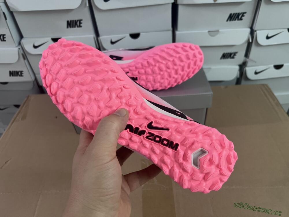Men's Nike Air Zoom Mercurial Vapor 15 Elite TF Artificial Turf Low-Tops Football Shoes - Pink/Black