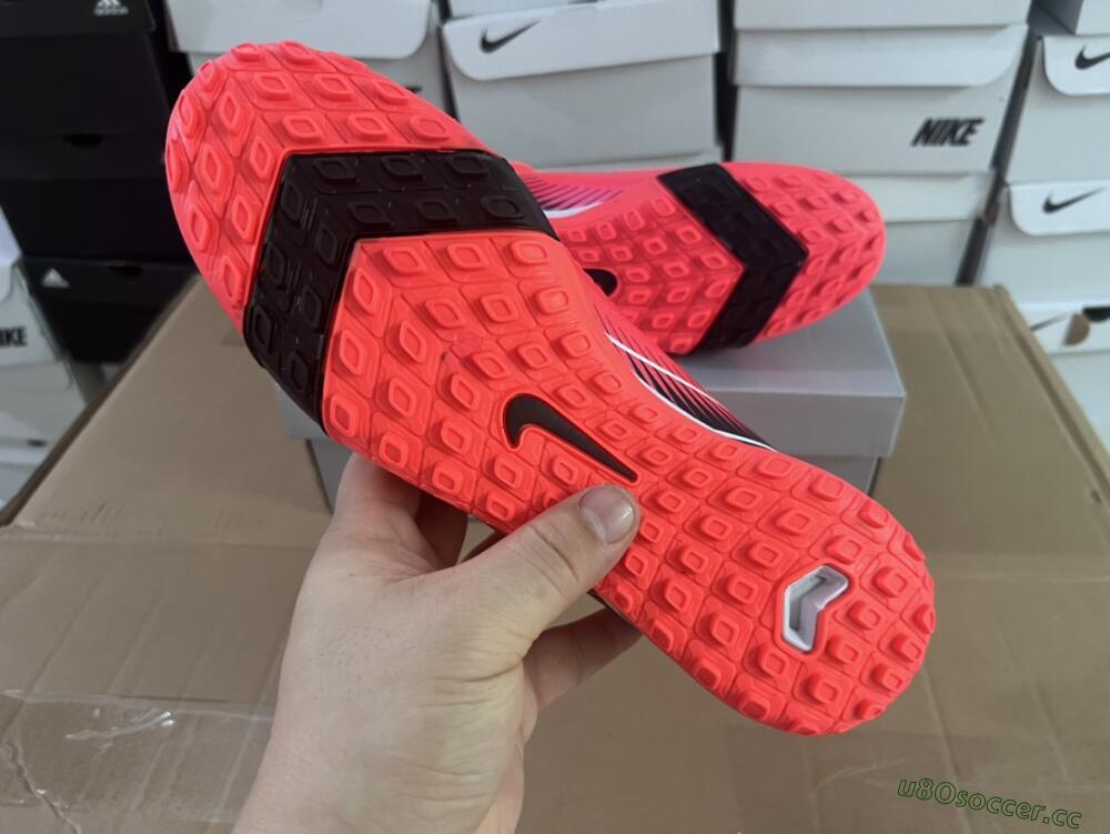 Unisex Nike Air Zoom Mercurial Superfly 10 Elite TF Artificial Turf High-Tops Football Shoes - Red/Black/White