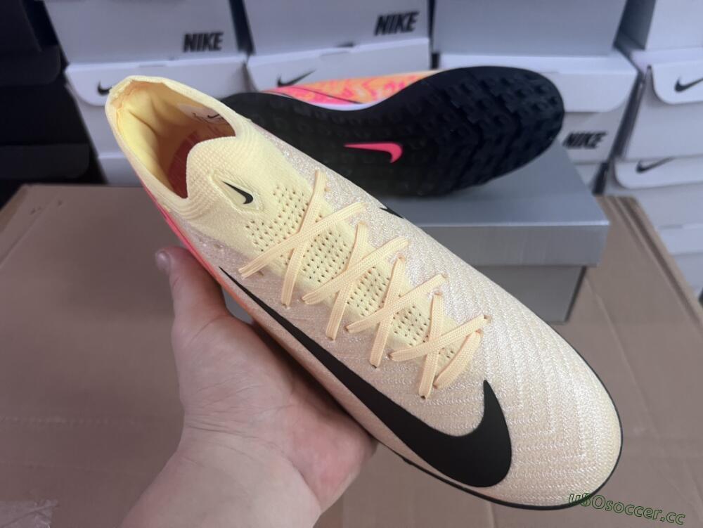 Unisex Nike Air Zoom Mercurial Vapor 16 Elite TF Artificial Turf Low-Tops Football Shoes - Yellow/Black/Orange