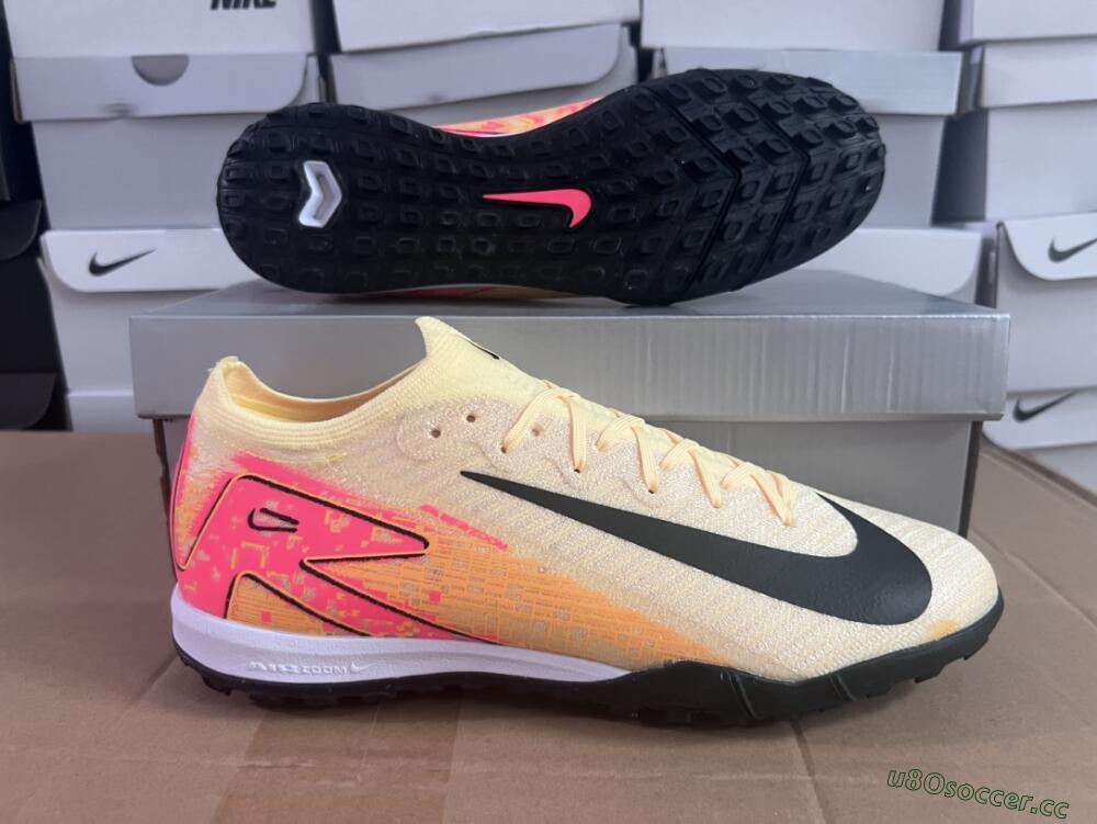 Unisex Nike Air Zoom Mercurial Vapor 16 Elite TF Artificial Turf Low-Tops Football Shoes - Yellow/Black/Orange