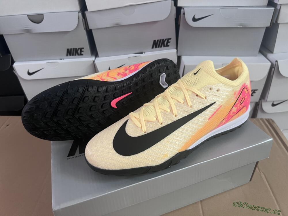 Unisex Nike Air Zoom Mercurial Vapor 16 Elite TF Artificial Turf Low-Tops Football Shoes - Yellow/Black/Orange
