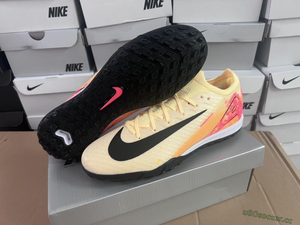 Unisex Nike Air Zoom Mercurial Vapor 16 Elite TF Artificial Turf Low-Tops Football Shoes - Yellow/Black/Orange