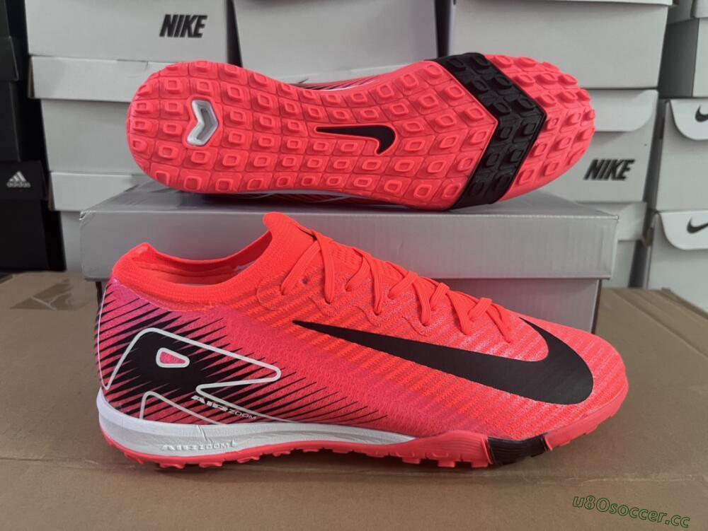 Unisex Nike Air Zoom Mercurial Vapor 16 Elite TF Artificial Turf Low-Tops Football Shoes - Red/Black/White