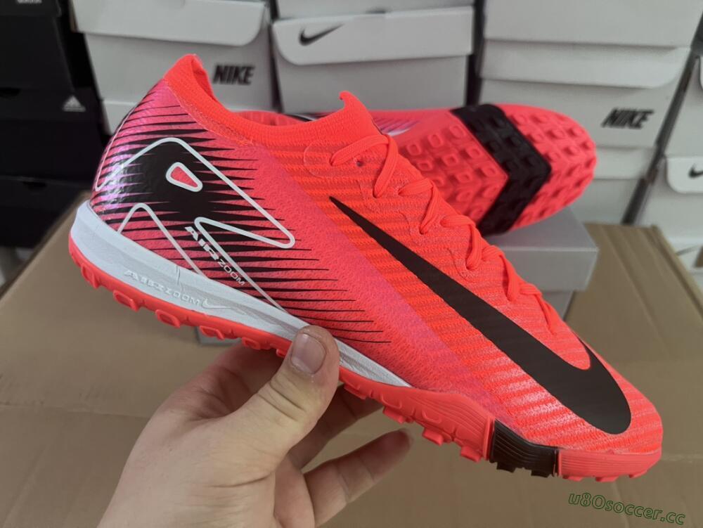 Unisex Nike Air Zoom Mercurial Vapor 16 Elite TF Artificial Turf Low-Tops Football Shoes - Red/Black/White
