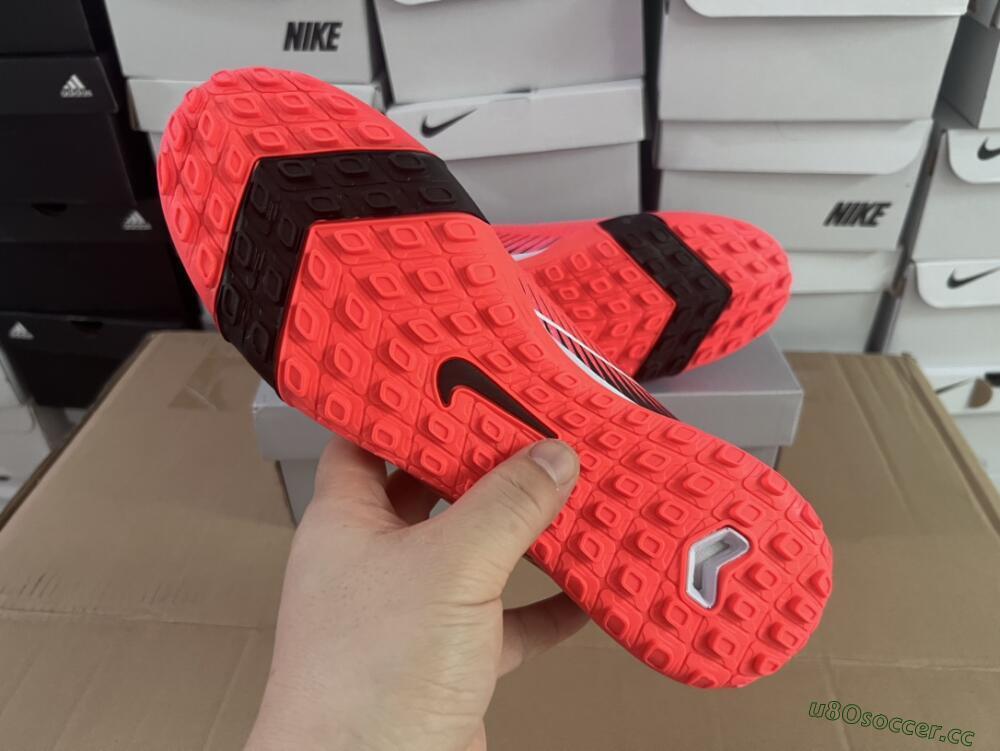 Unisex Nike Air Zoom Mercurial Vapor 16 Elite TF Artificial Turf Low-Tops Football Shoes - Red/Black/White
