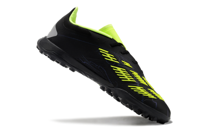 Unisex Adidas Predator 24 Elite TF Artificial Turf Low-Tops Football Shoes - Black/Yellow/Grey