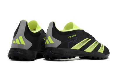 Unisex Adidas Predator 24 Elite TF Artificial Turf Low-Tops Football Shoes - Black/Yellow/Grey