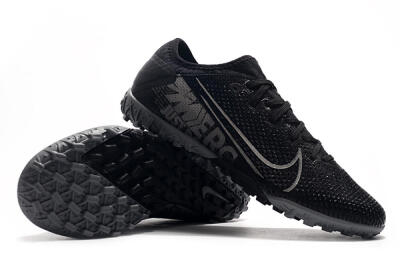 Men's Nike Air Zoom Mercurial Vapor 13 Elite TF Artificial Turf Low-Tops Football Shoes - Black/Silver/Grey