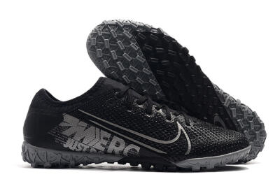 Men's Nike Air Zoom Mercurial Vapor 13 Elite TF Artificial Turf Low-Tops Football Shoes - Black/Silver/Grey