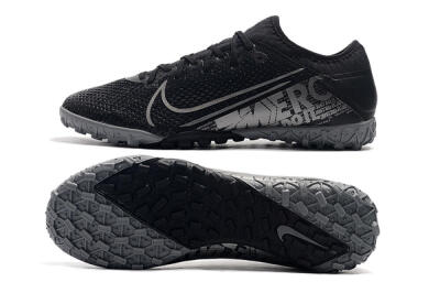 Men's Nike Air Zoom Mercurial Vapor 13 Elite TF Artificial Turf Low-Tops Football Shoes - Black/Silver/Grey