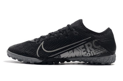 Men's Nike Air Zoom Mercurial Vapor 13 Elite TF Artificial Turf Low-Tops Football Shoes - Black/Silver/Grey