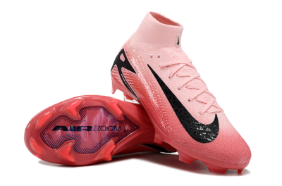 Unisex Nike Air Zoom Mercurial Superfly 10 Elite FG Firm Ground High-Tops Football Boots - Pink/Black