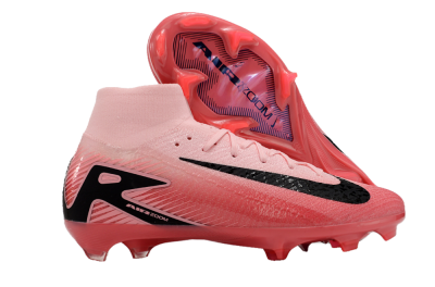 Unisex Nike Air Zoom Mercurial Superfly 10 Elite FG Firm Ground High-Tops Football Boots - Pink/Black