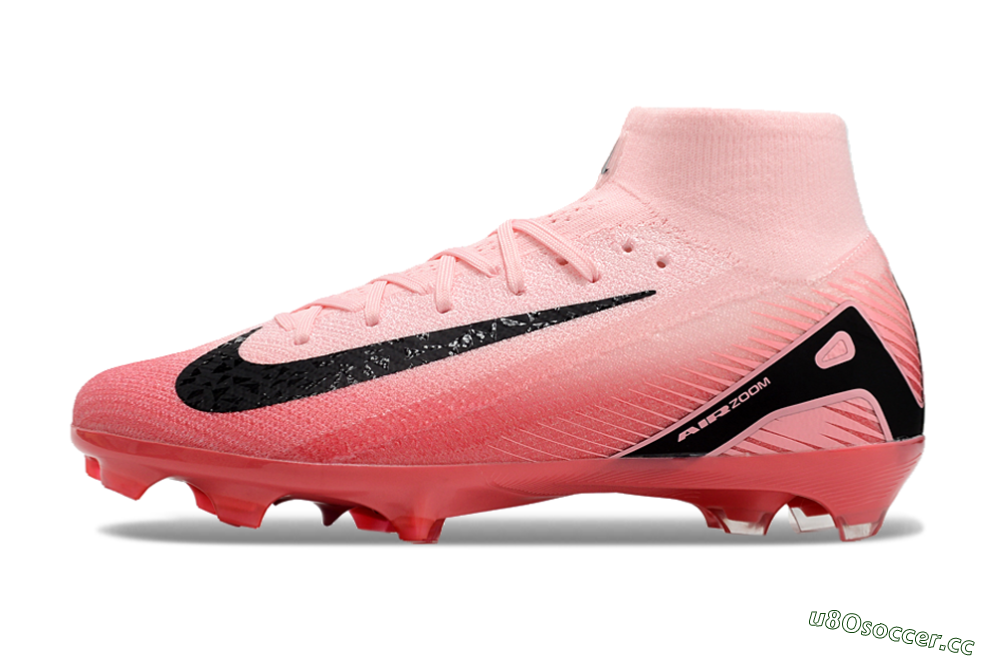 Unisex Nike Air Zoom Mercurial Superfly 10 Elite FG Firm Ground High-Tops Football Boots - Pink/Black 0