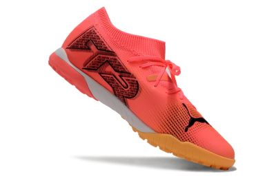 Men's Puma Future 7 Ultimate TF Artificial Turf Low-Tops Football Shoes - Pink/Black/White