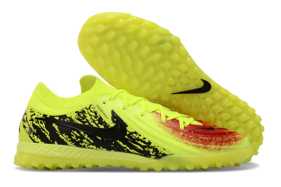 Men's Nike Phantom GX 2 Elite TF Artificial Turf Low-Tops Football Shoes - Yellow/Red/Black