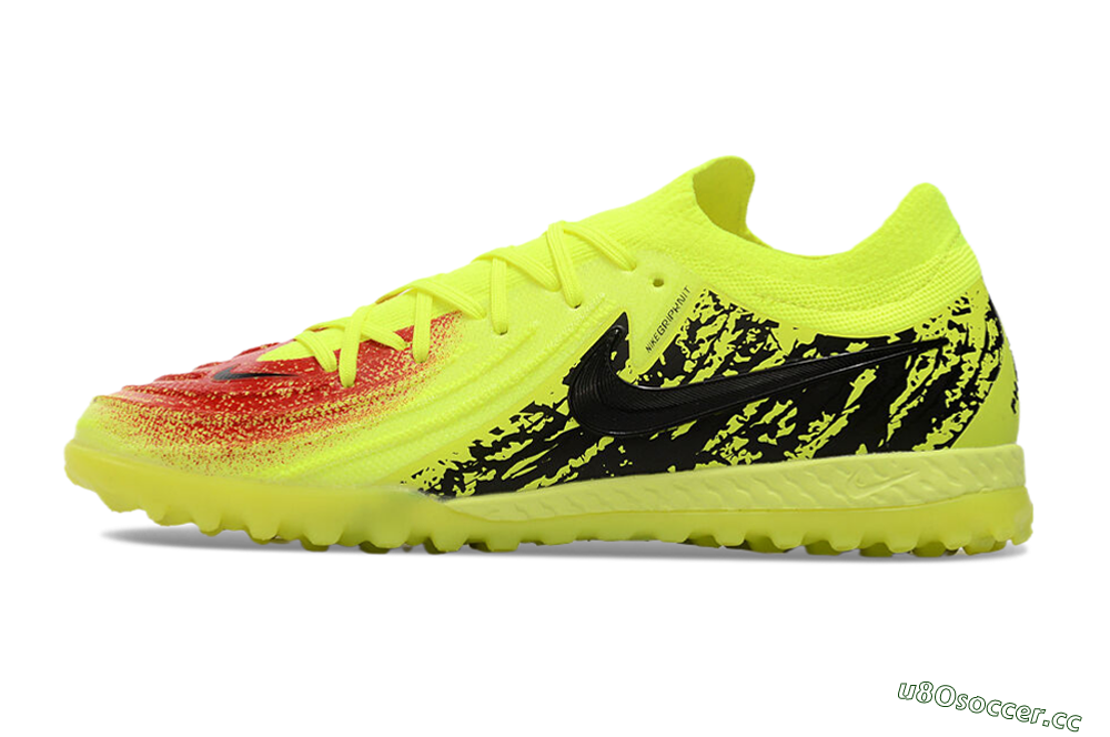 Men's Nike Phantom GX 2 Elite TF Artificial Turf Low-Tops Football Shoes - Yellow/Red/Black 0