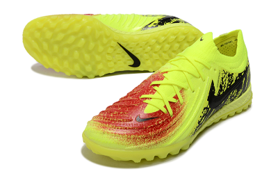 Men's Nike Phantom GX 2 Elite TF Artificial Turf Low-Tops Football Shoes - Yellow/Red/Black