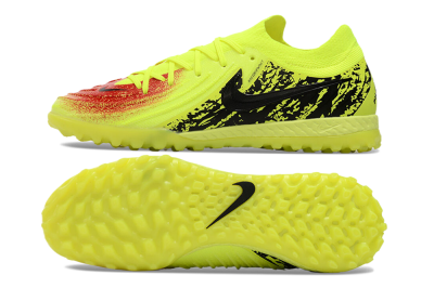 Men's Nike Phantom GX 2 Elite TF Artificial Turf Low-Tops Football Shoes - Yellow/Red/Black