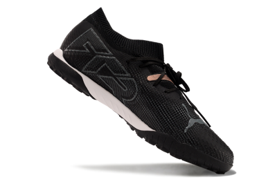 Men's Puma Future Ultimate TF Artificial Turf Low-Tops Football Shoes - Black/Gold/White