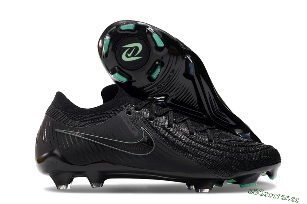 Men's Nike Phantom Luna Elite NU FG Firm Ground Low-Tops Football Boots - Black/Blue 2