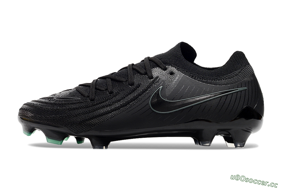 Men's Nike Phantom Luna Elite NU FG Firm Ground Low-Tops Football Boots - Black/Blue 0