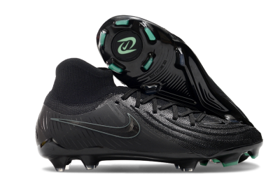 Men's Nike Phantom Luna Elite NU FG Firm Ground High-Tops Football Boots - Black/Blue