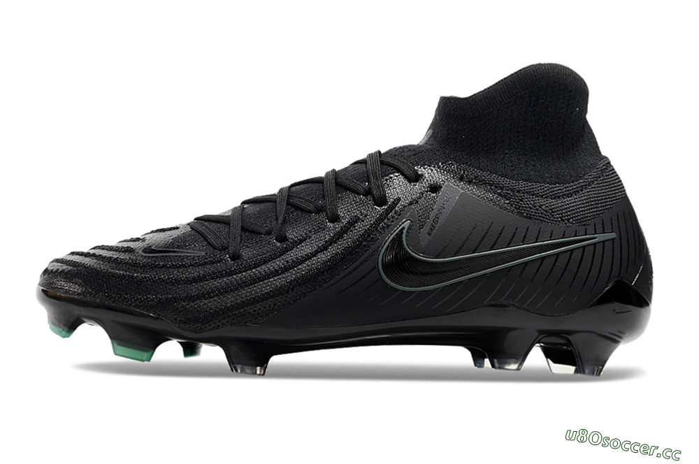 Men's Nike Phantom Luna Elite NU FG Firm Ground High-Tops Football Boots - Black/Blue 2