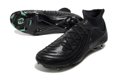 Men's Nike Phantom Luna Elite NU FG Firm Ground High-Tops Football Boots - Black/Blue