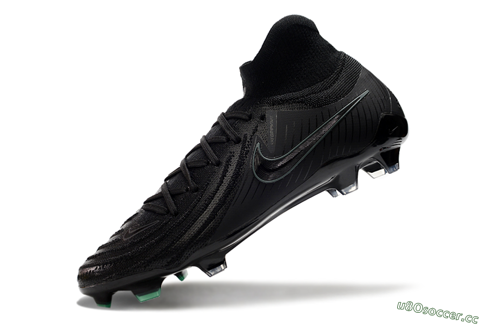 Men's Nike Phantom Luna Elite NU FG Firm Ground High-Tops Football Boots - Black/Blue 4