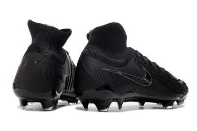 Men's Nike Phantom Luna Elite NU FG Firm Ground High-Tops Football Boots - Black/Blue