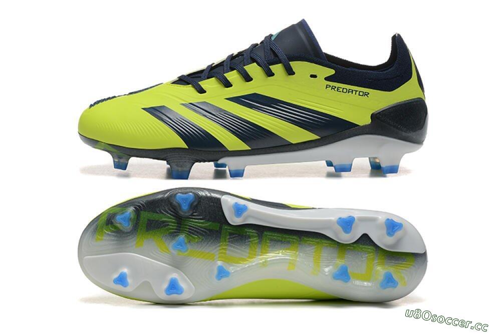 Men's Adidas Predator Accuracy Elite FG Firm Ground Low-Tops Football Boots - Yellow/Black 1