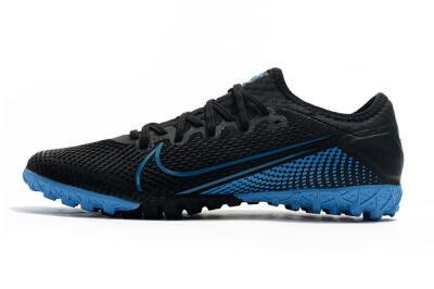 Men's Nike Mercurial Vapor 13 Pro TF Artificial Turf Low-Tops Football Shoes - Black/Blue