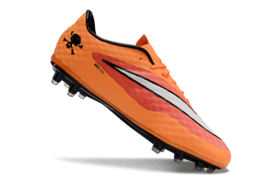 Men's Nike Hypervenom Phantom FG Firm Ground Low-Tops Football Boots - Orange/White