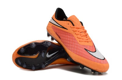 Men's Nike Hypervenom Phantom FG Firm Ground Low-Tops Football Boots - Orange/White