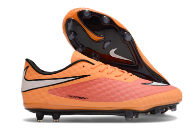 Men's Nike Hypervenom Phantom FG Firm Ground Low-Tops Football Boots - Orange/White