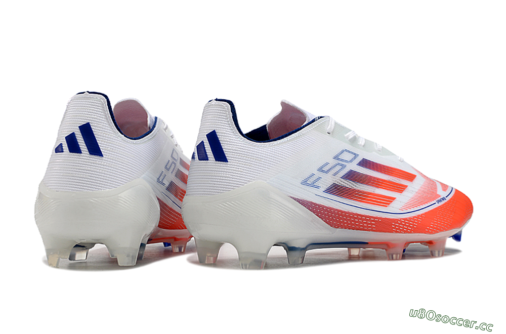 Men's Adidas F50 Elite FG Firm Ground Low-Tops Football Boots - Red/Blue/White 6