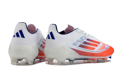 Men's Adidas F50 Elite FG Firm Ground Low-Tops Football Boots - Red/Blue/White