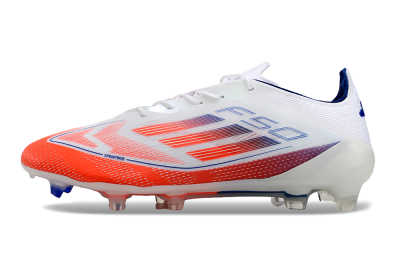 Men's Adidas F50 Elite FG Firm Ground Low-Tops Football Boots - Red/Blue/White