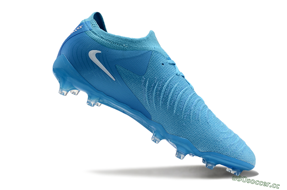 Men's Nike Phantom GX 2 Elite AG Artificial Grass Low-Tops Football Boots - Blue Fury/White 4