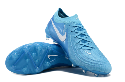 Men's Nike Phantom GX 2 Elite AG Artificial Grass Low-Tops Football Boots - Blue Fury/White