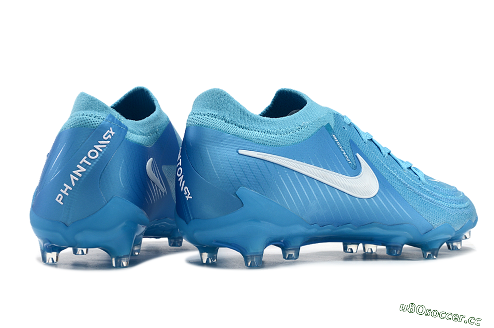 Men's Nike Phantom GX 2 Elite AG Artificial Grass Low-Tops Football Boots - Blue Fury/White 6