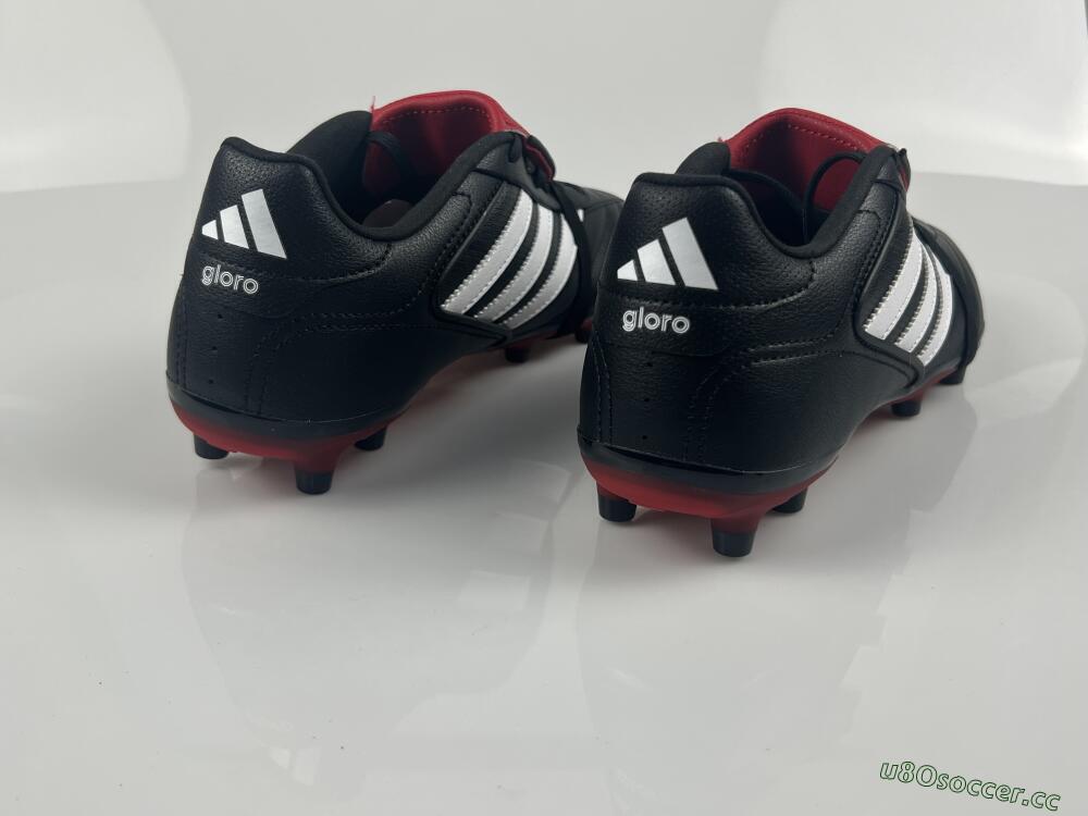 Men's Adidas Copa Gloro 2 FG Firm Ground Low-Tops Football Boots - Black/White/Red