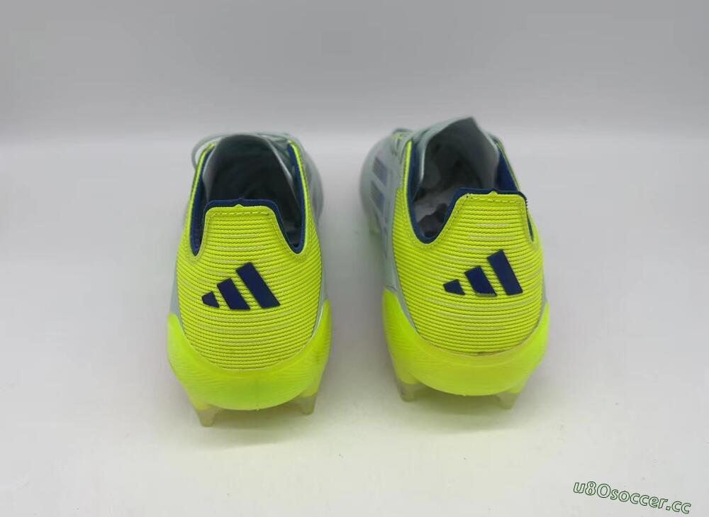 Men's Adidas F50 Elite FG Firm Ground Low-Tops Football Boots - Blue/Pink/Yellow