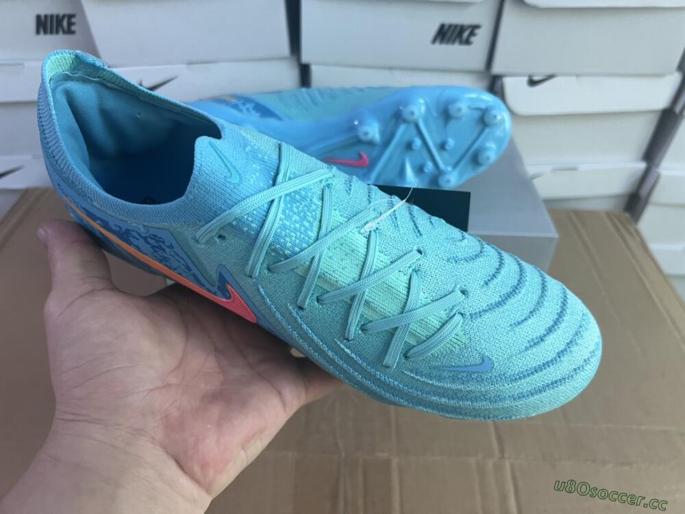 Men's Nike Phantom Luna Elite AG Artificial Grass Low-Tops Football Boots - Jade/Pink/Yellow