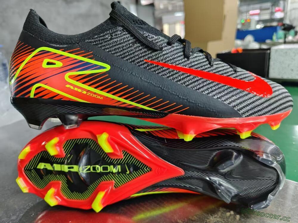 Men's Nike Air Zoom Mercurial Vapor 16 Elite FG Firm Ground Low-Tops Football Boots - Black/Red/Yellow