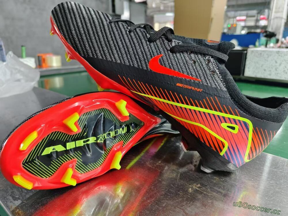 Men's Nike Air Zoom Mercurial Vapor 16 Elite FG Firm Ground Low-Tops Football Boots - Black/Red/Yellow